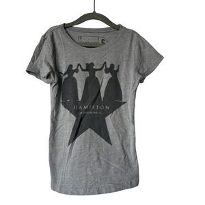 Kids Hamilton Musical Graphic T Shirt Grey Short Sleeve  Youth M